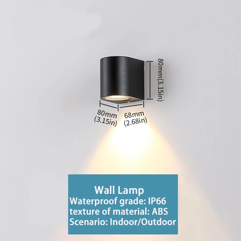 LED Outdoor Wall Light – IP66 Waterproof Exterior Sconce for Porch, Front Door & Garden