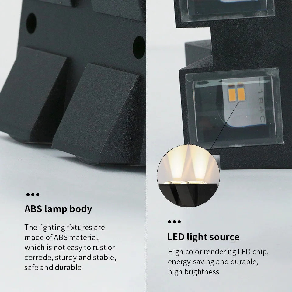 LED Outdoor Wall Light – IP66 Waterproof Exterior Sconce for Porch, Front Door & Garden