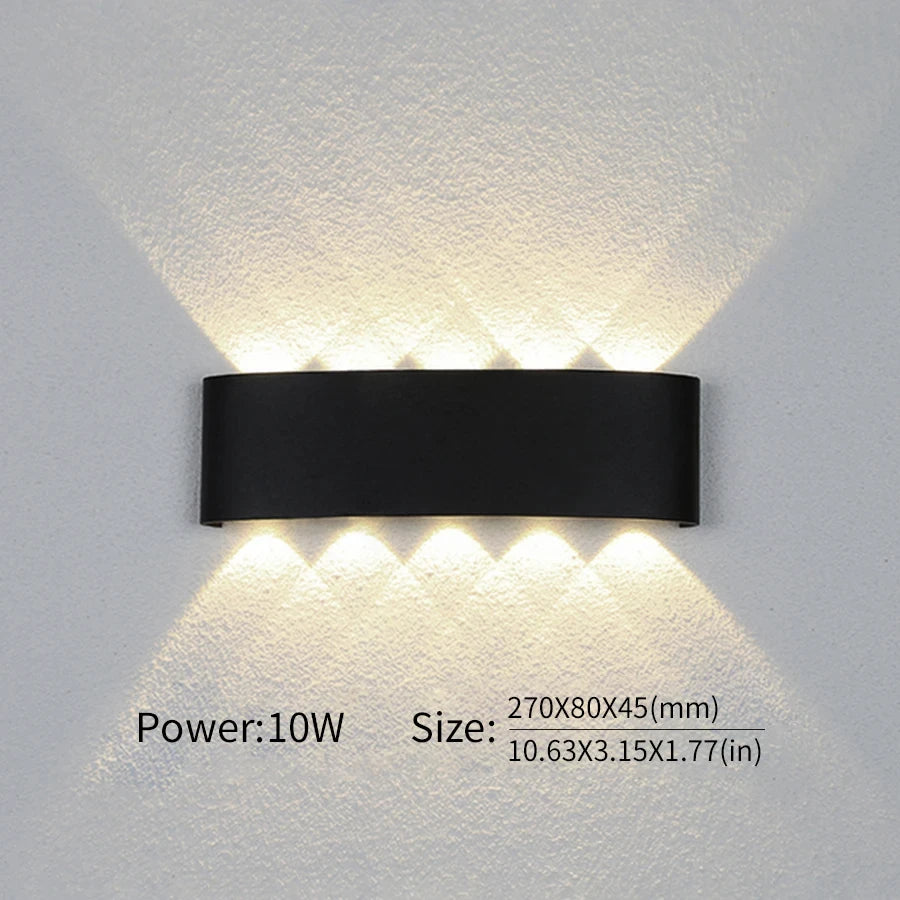 LED Wall Light Outdoor/Indoor Modern Light For Home, Garden or Bedroom
