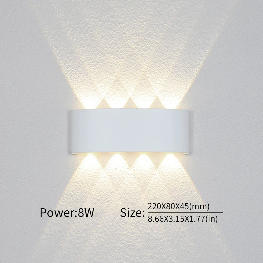 LED Wall Light Outdoor/Indoor Modern Light For Home, Garden or Bedroom