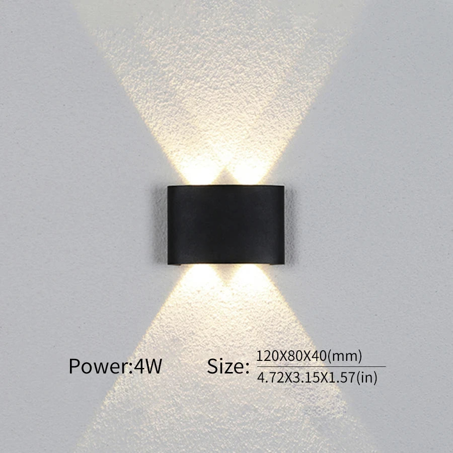 LED Wall Light Outdoor/Indoor Modern Light For Home, Garden or Bedroom