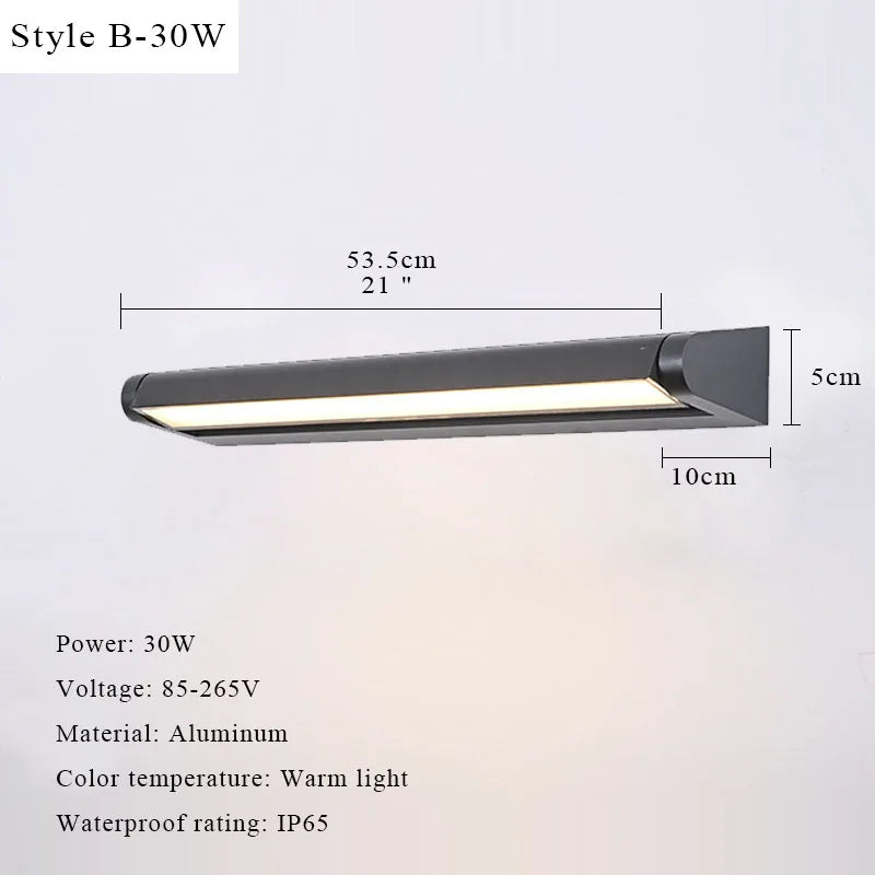 LED Outdoor Wall Light Adjustable Angle Waterproof Wall Lamp