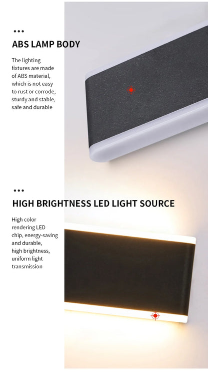 LED Outdoor Wall Light – IP66 Waterproof Exterior Sconce for Porch, Front Door & Garden