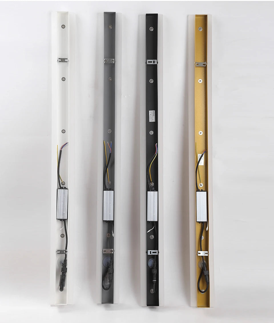 Outdoor LED Wall Sconce – Modern Waterproof Porch & Garage Light (Black/Gold/White/Gray)