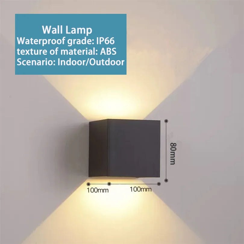 LED Outdoor Wall Light – IP66 Waterproof Exterior Sconce for Porch, Front Door & Garden