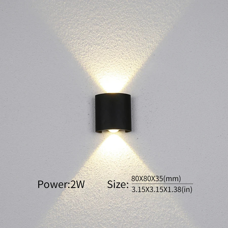 LED Wall Light Outdoor/Indoor Modern Light For Home, Garden or Bedroom