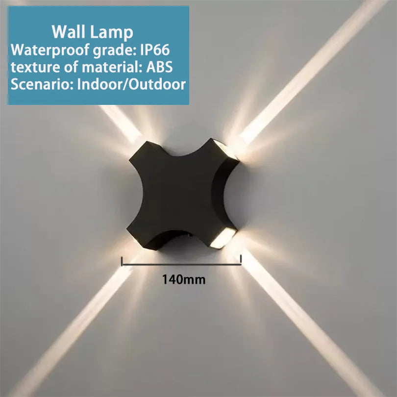 LED Outdoor Wall Light – IP66 Waterproof Exterior Sconce for Porch, Front Door & Garden