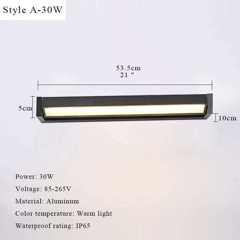 LED Outdoor Wall Light Adjustable Angle Waterproof Wall Lamp