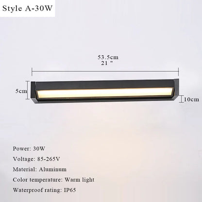 LED Outdoor Wall Light Adjustable Angle Waterproof Wall Lamp