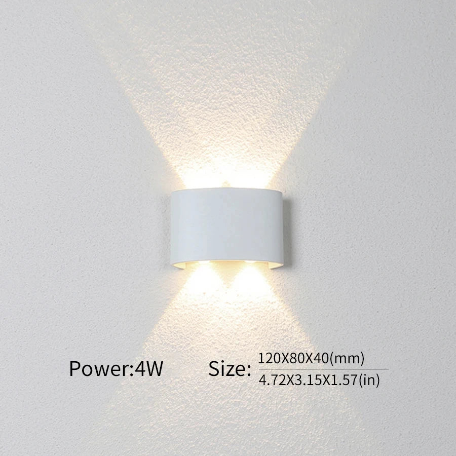 LED Wall Light Outdoor/Indoor Modern Light For Home, Garden or Bedroom