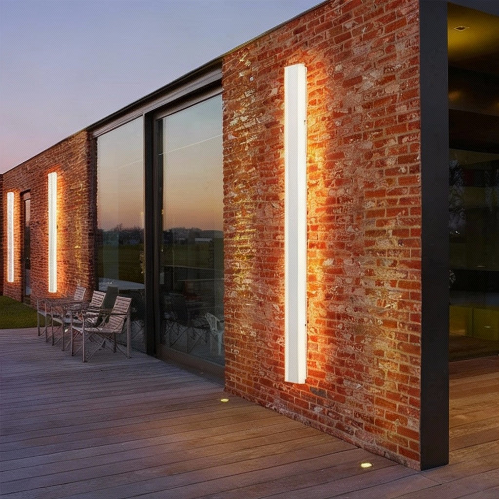 Outdoor LED Wall Sconce – Modern Waterproof Porch & Garage Light (Black/Gold/White/Gray)