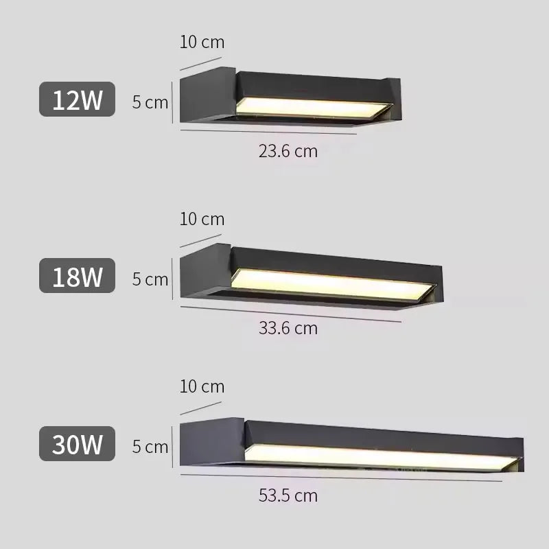 LED Outdoor Wall Light Adjustable Angle Waterproof Wall Lamp
