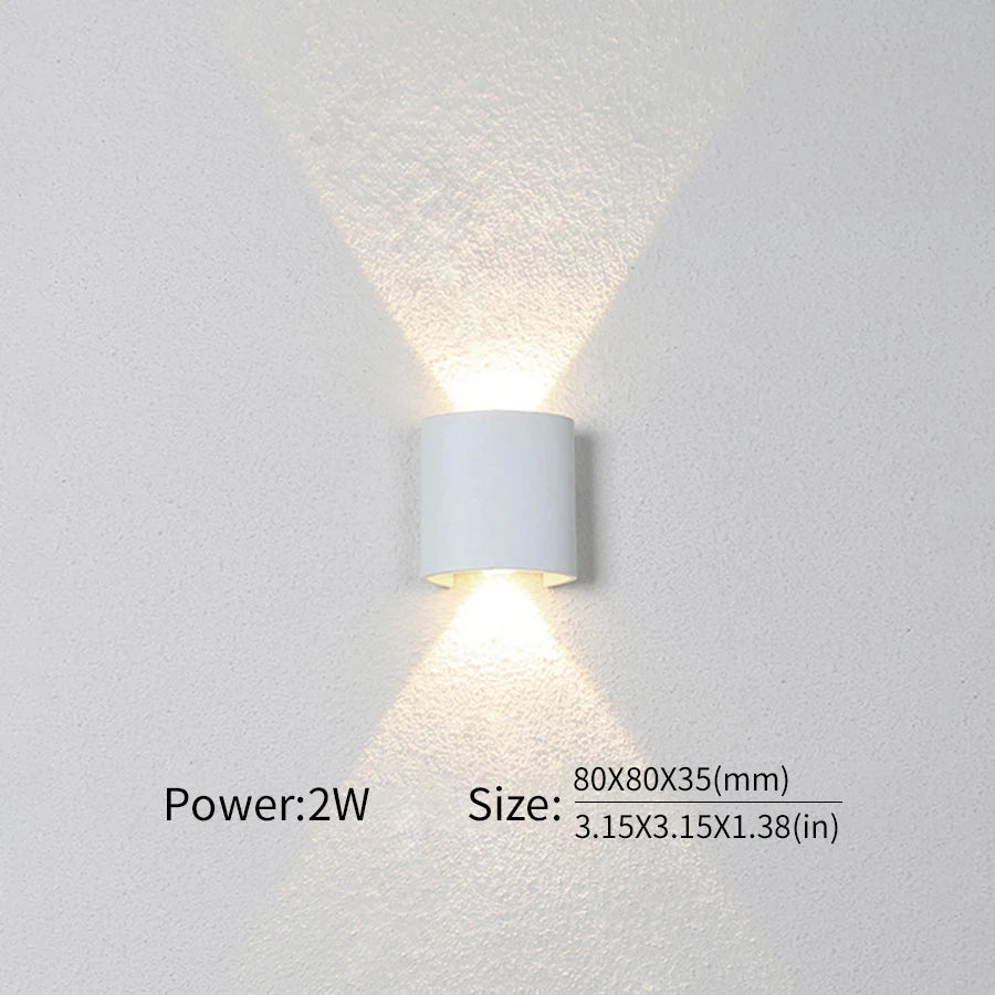 LED Wall Light Outdoor/Indoor Modern Light For Home, Garden or Bedroom