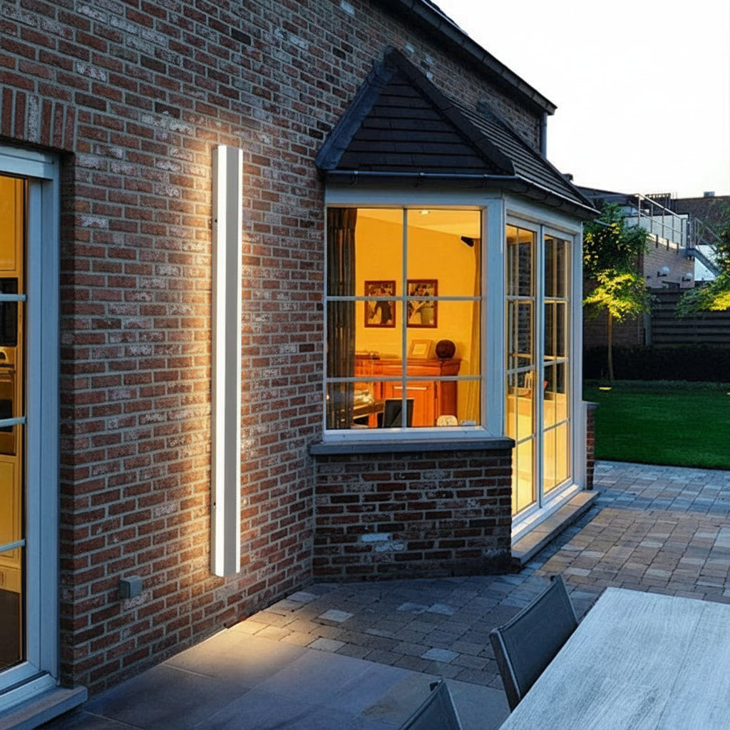 Outdoor LED Wall Sconce – Modern Waterproof Porch & Garage Light (Black/Gold/White/Gray)