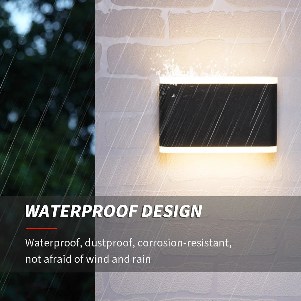 LED Outdoor Wall Light – IP66 Waterproof Exterior Sconce for Porch, Front Door & Garden