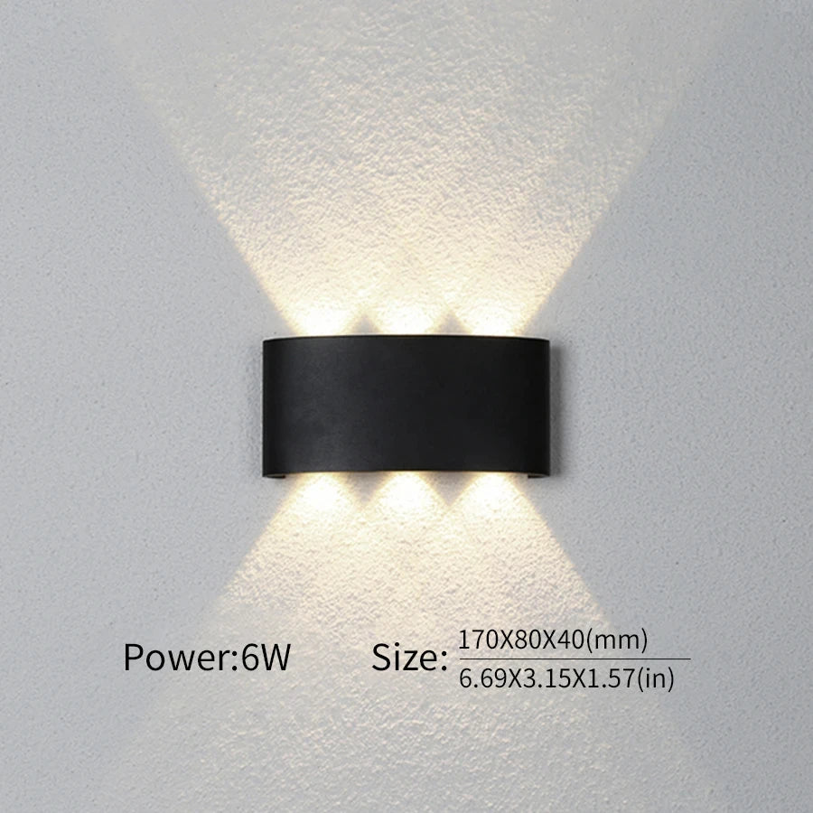 LED Wall Light Outdoor/Indoor Modern Light For Home, Garden or Bedroom