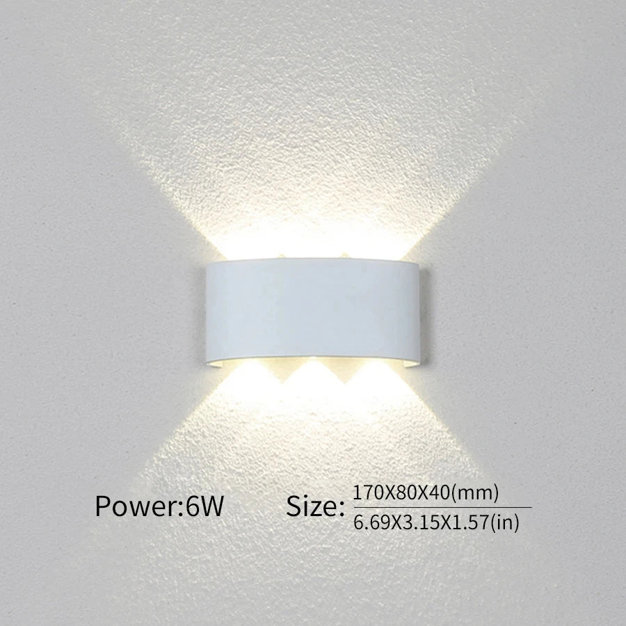 LED Wall Light Outdoor/Indoor Modern Light For Home, Garden or Bedroom