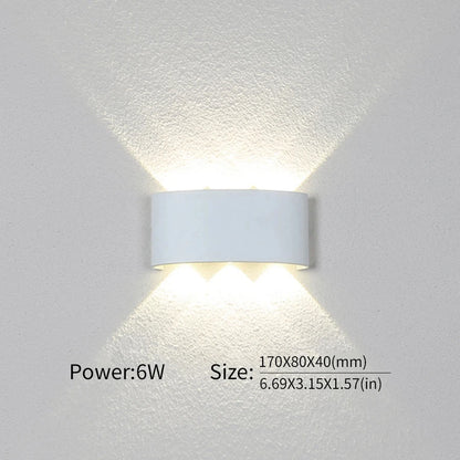 LED Wall Light Outdoor/Indoor Modern Light For Home, Garden or Bedroom