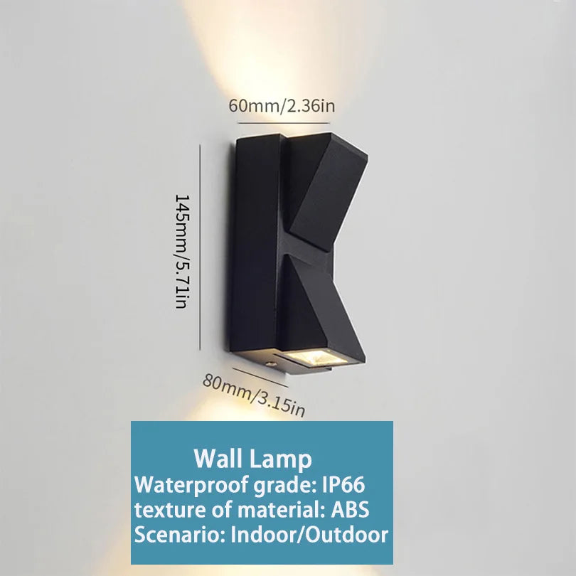 LED Outdoor Wall Light – IP66 Waterproof Exterior Sconce for Porch, Front Door & Garden