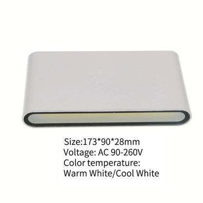 Led Wall Lighting 12W Aluminum Outdoor IP65 Waterproof Modern Indoor Wall Lamp for Bedroom Living Room Porch Garden Light