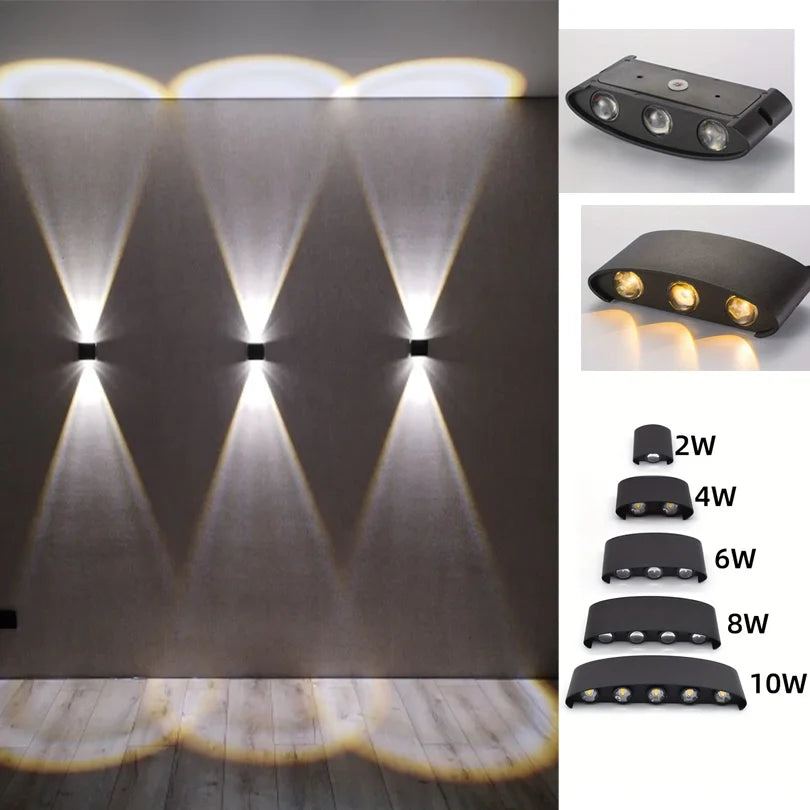 LED Wall Light Outdoor/Indoor Modern Light For Home, Garden or Bedroom