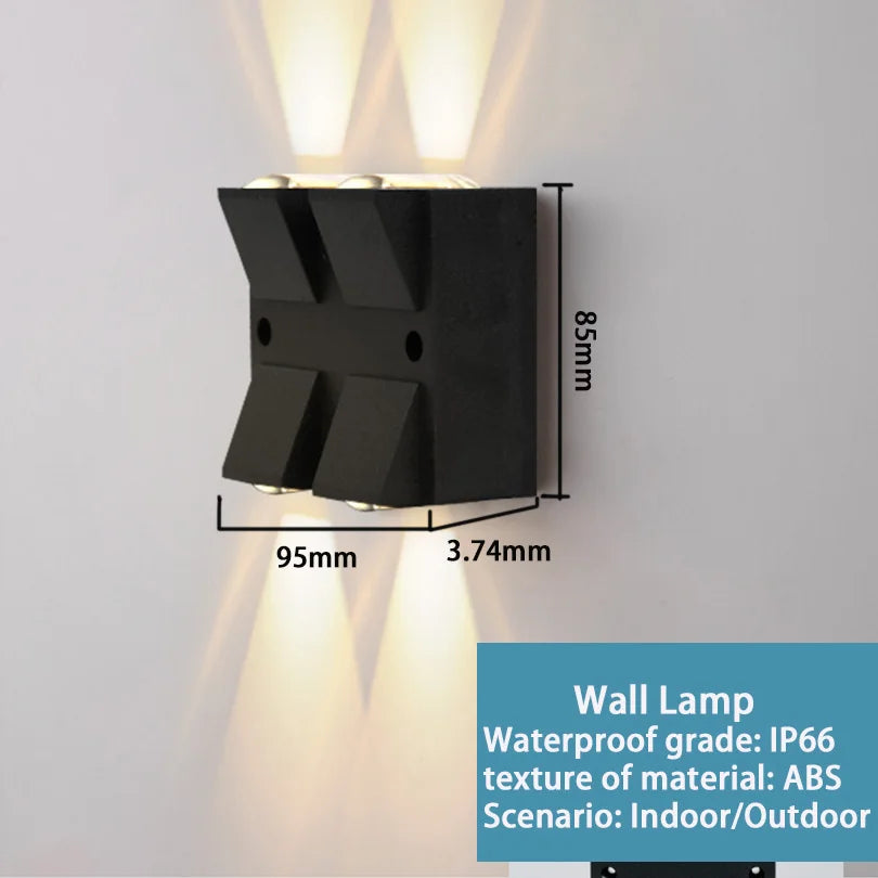 LED Outdoor Wall Light – IP66 Waterproof Exterior Sconce for Porch, Front Door & Garden