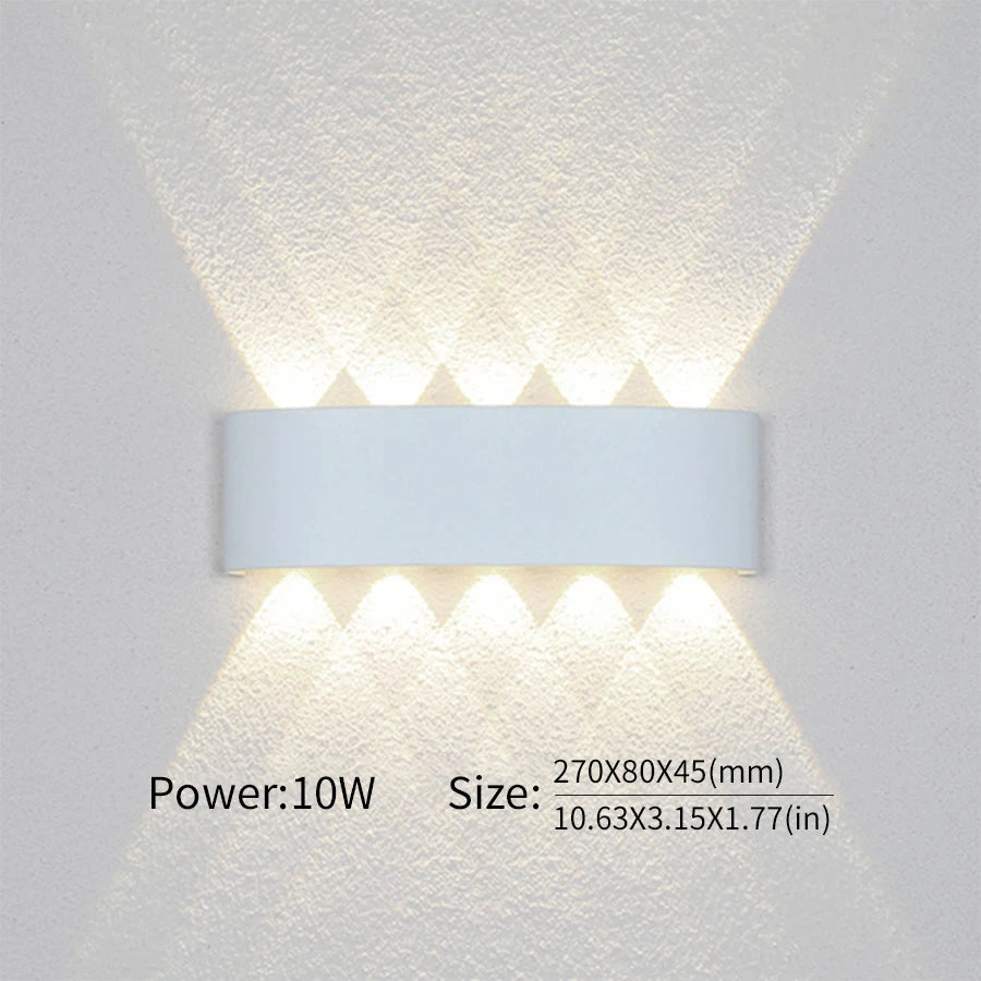 LED Wall Light Outdoor/Indoor Modern Light For Home, Garden or Bedroom
